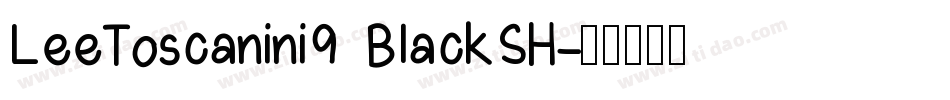 LeeToscanini9 BlackSH字体转换